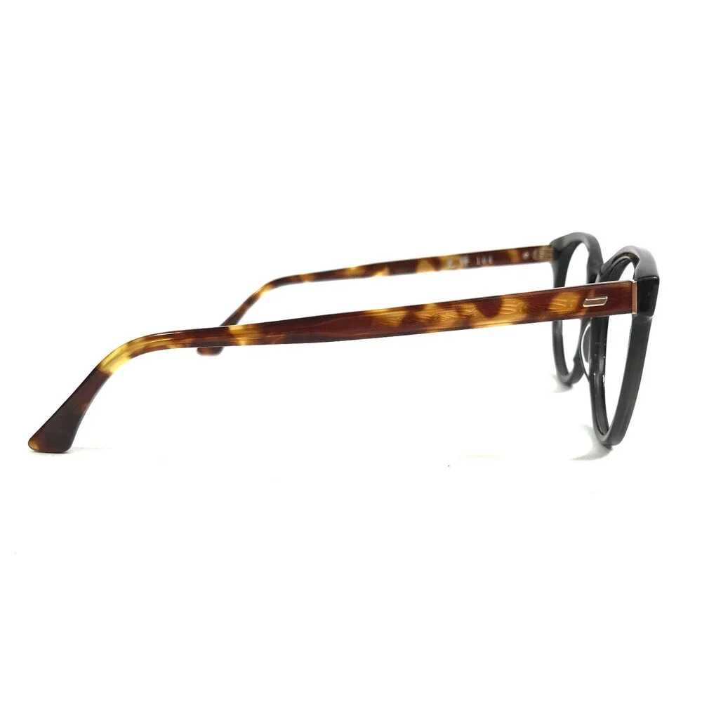 Masunaga Eyeglasses Frames 104 #39 Black Demi Shiny Black Tortoise 53-17-145